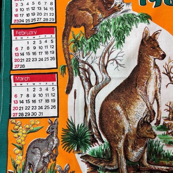 1983 Australian tea towel.  Vintage unused   - Picture 2 of 11